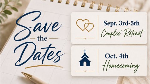 Save the Dates 2026 Upcoming Events